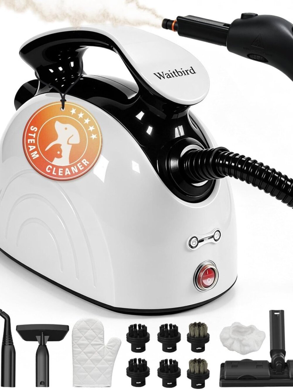 NEW Waitbird 4.5 Bar 300°F Multipurpose Steam Cleaner with 21 Accessories
